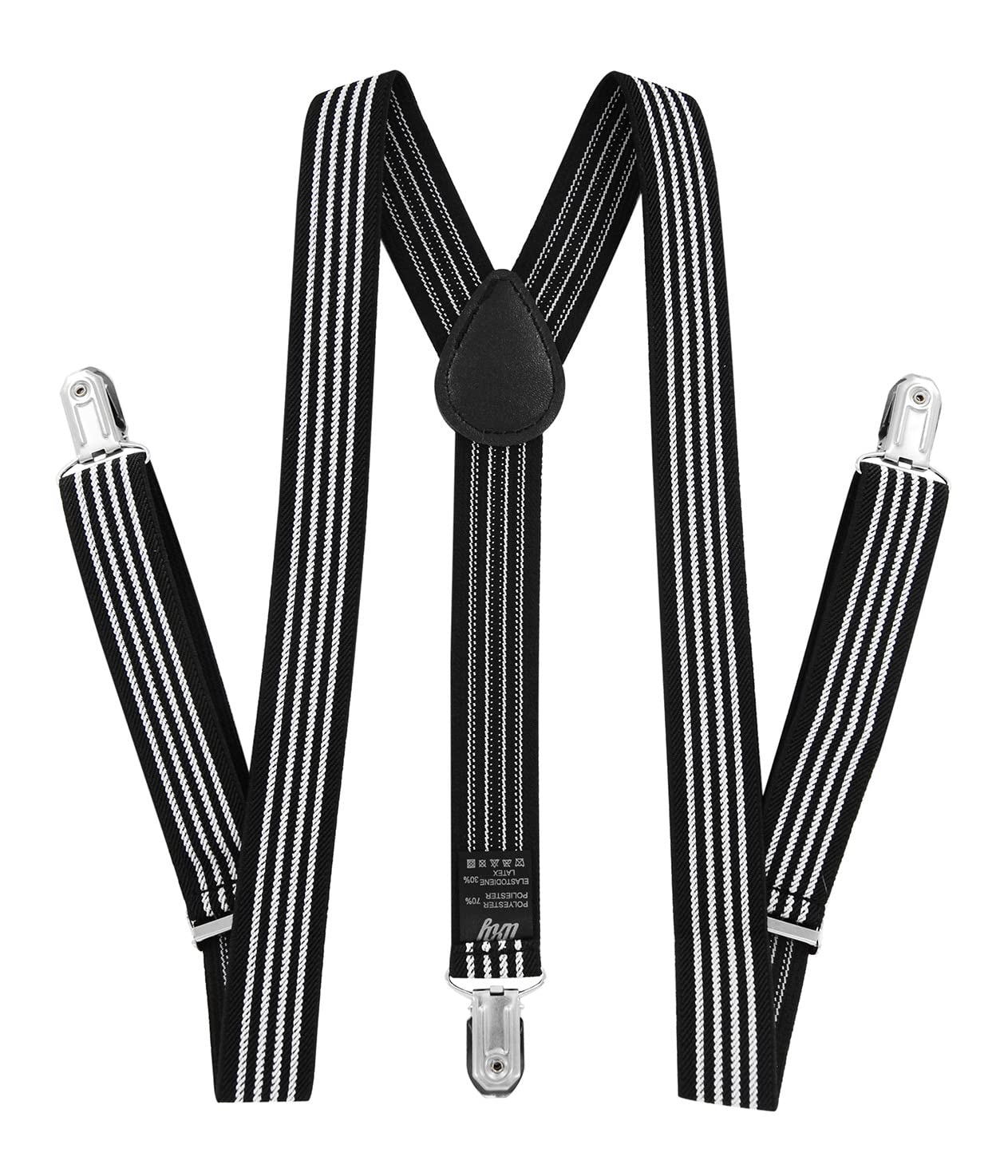 Kinder Jungen Hosenträger Y-Form Breite 2,5 cm mit 3 starken Clips Kann mit Fliege Plain Colors kombiniert werden