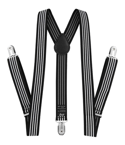Kinder Jungen Hosenträger Y-Form Breite 2,5 cm mit 3 starken Clips Kann mit Fliege Plain Colors kombiniert werden
