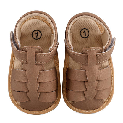 MASOCIO Babyschuhe Mädchen Sandalen Sommer Schuhe Flach Gummi Rutschfest