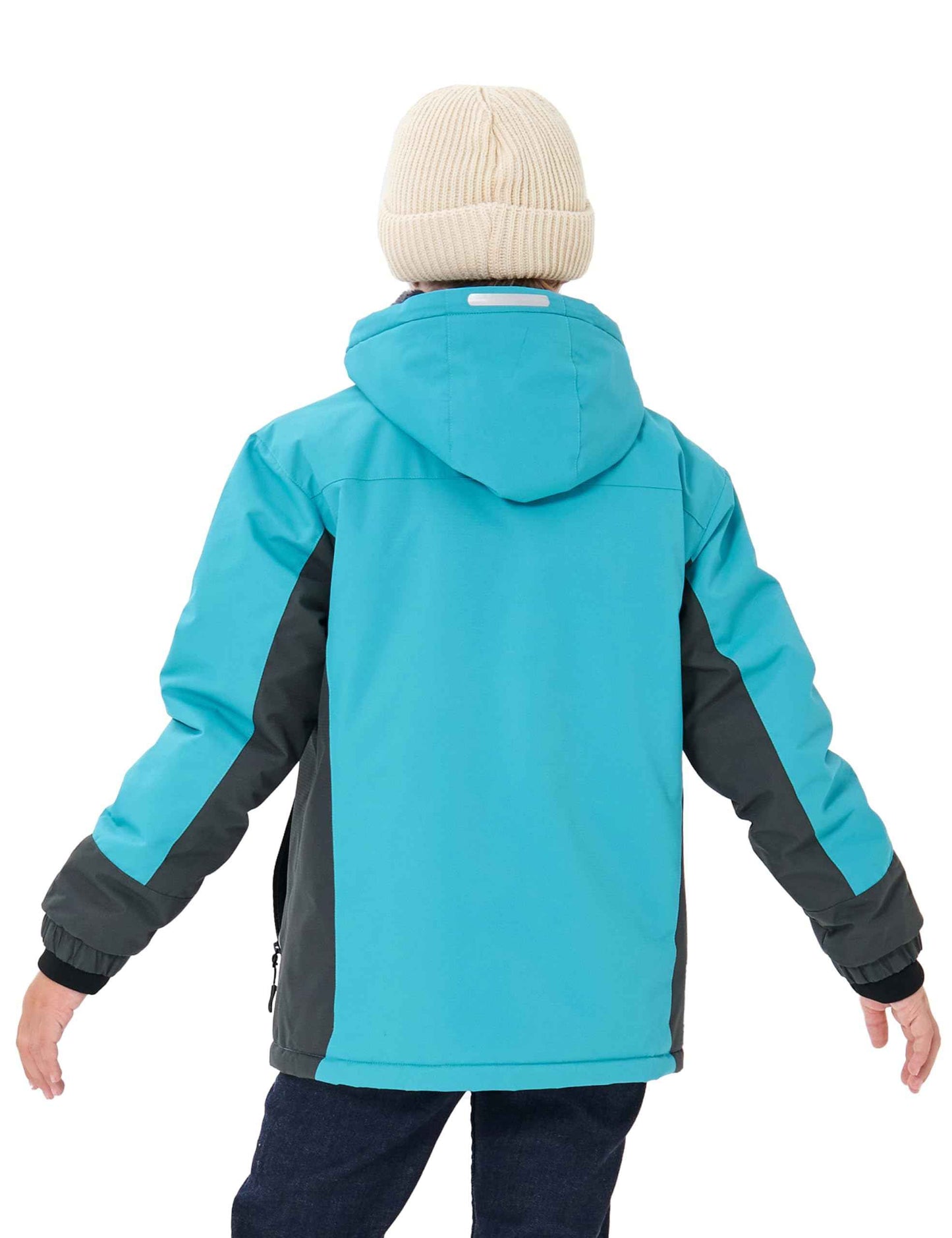 MoFiz Girls' Winter Jacket, Ski Jacket, Children's Softshell Jacket, Fleece Lining, Windproof, Outdoor Jacket with Hood