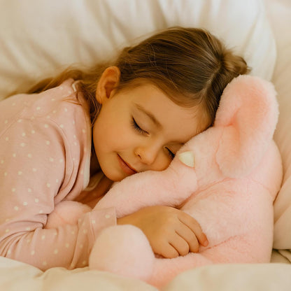 Plüsch Elefant 33 cm – Weiches rosa Kuscheltier mit großen Ohren & Langer Nase – Niedliches Stofftier für Kinder & Deko | Für Jungen, Mädchen, Kinder, Babyparty, Schlafzimmer, Weihnachten, Geburtstagsgeschenke