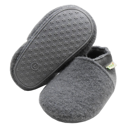 SAYOYO Babyschuhe für Jungen und Mädchen - Erste Lauf- und Krabbelschuhe mit weicher Wolle und rutschfester Gummisohle