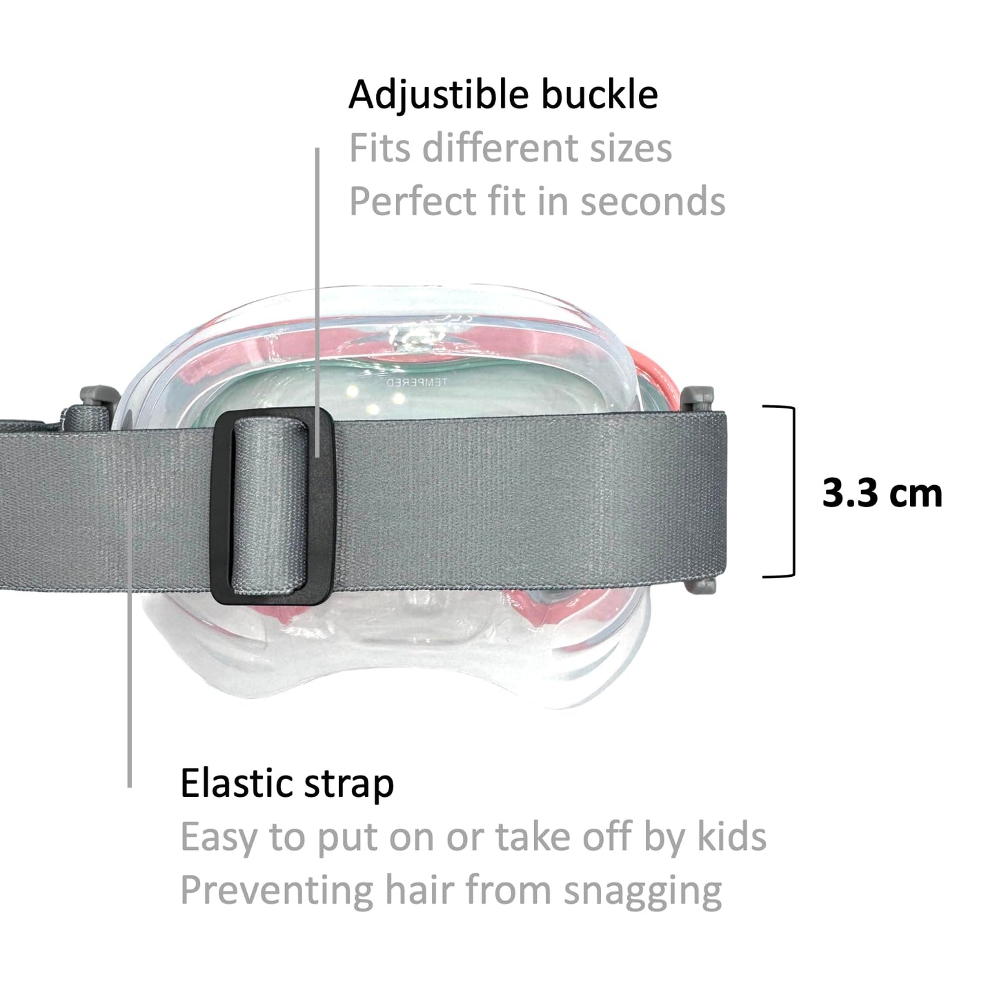 EasyDive Snorkel Set Children's Snorkel Mask with Elastic Band Anti-Fog Diving Mask Diving Mask Dry Silicone Material Snorkelling Set for Boys Girls