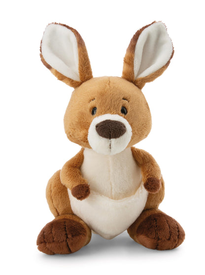 Kuscheltier Känguru Kelly 15cm braun - Stofftier aus weichem Plüsch, niedliches Plüschtier zum Kuscheln und Spielen, für Kinder & Erwachsene, tolle Geschenkidee