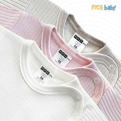 MEA BABY Unisex Baby Wickelshirt Wickeljacke Langarm, 100% Baumwolle im 5er Pack. Wickelshirt für Mädchen, Wickelshirt für Junge