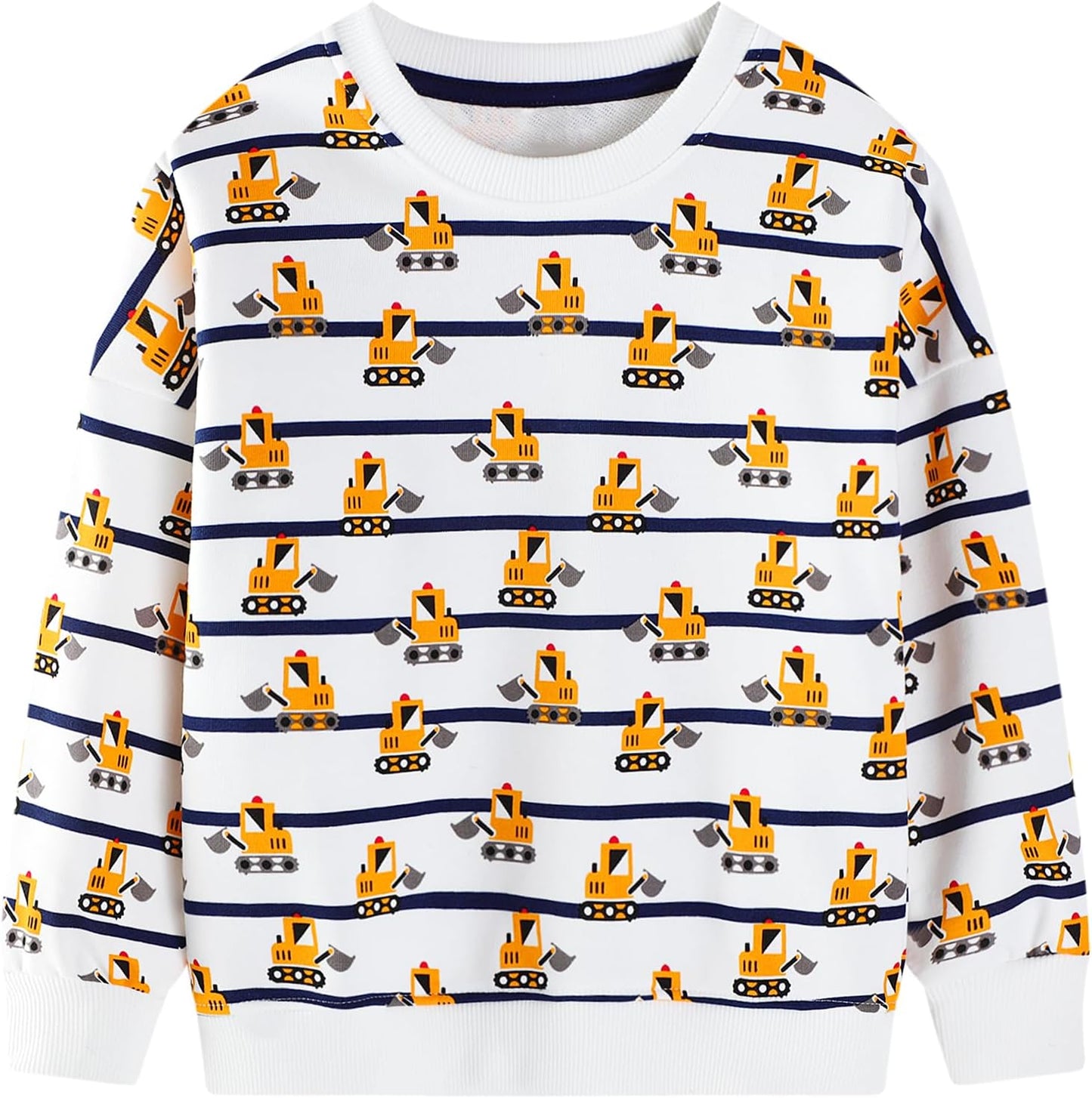 Jungen Pullover Sweatshirt Kinder Casual Langarm Tops Tier Flugzeug Winter Warm Streifen Oberteile Alter 2-7 Jahre