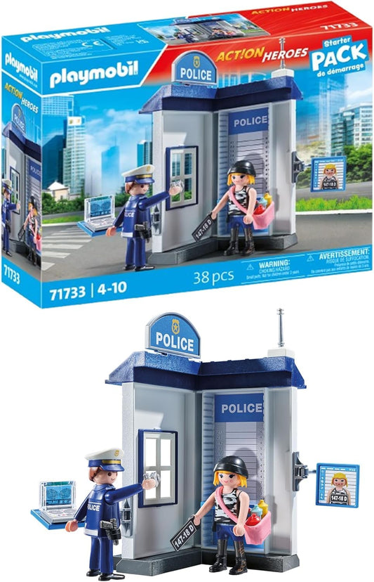 PLAYMOBIL City Action 6872 Polizei-Kommandozentrale mit Gefängnis, für Kinder von 4-10 Jahren