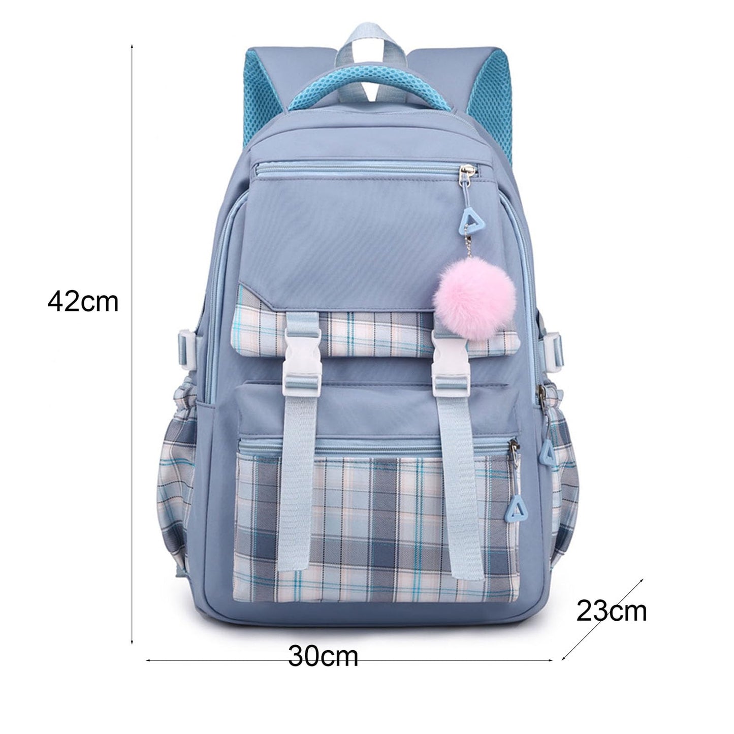 College Campus Schoolbag Weibliche Koreanische Version Schule Rucksack Belastung Linderung Mädchen Schultasche Junior Schulter Rucksack Reiner Farbeinkaufsrucksack