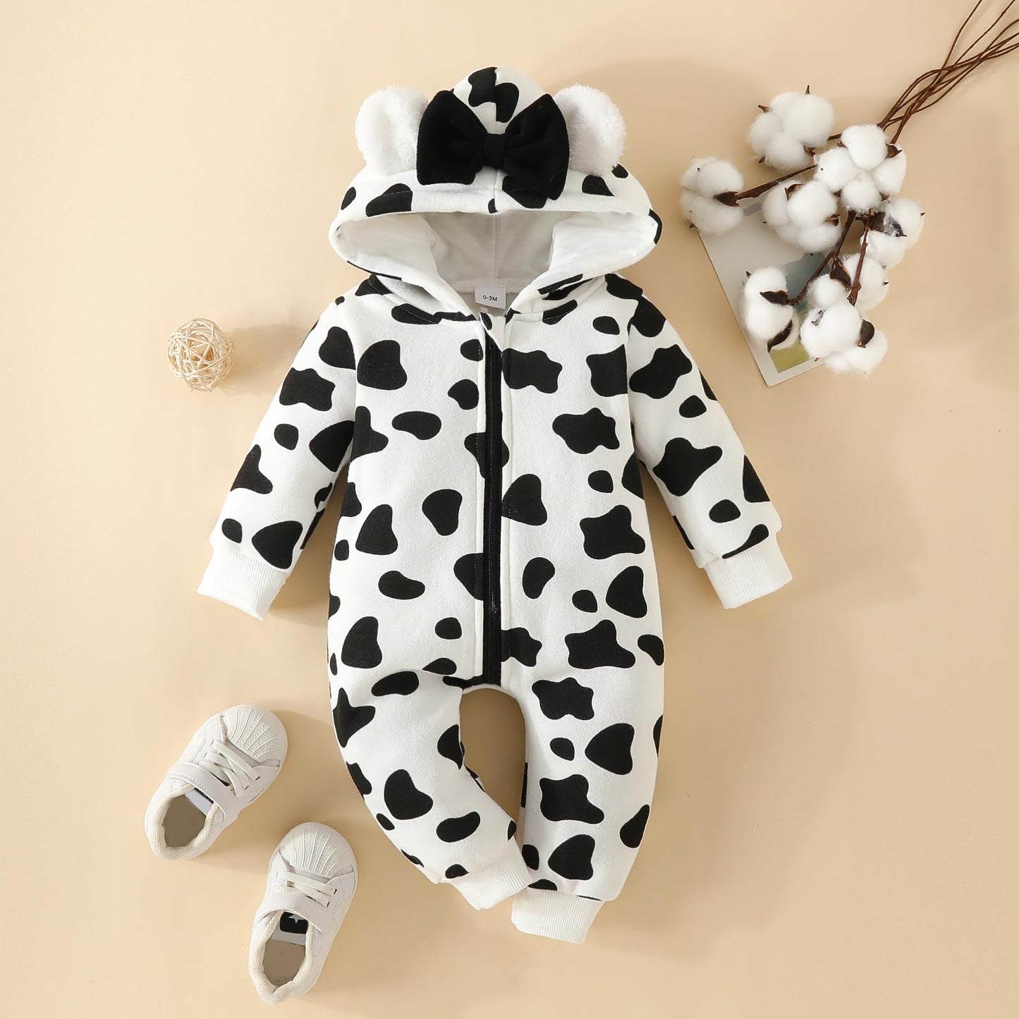 Baby Strampler Neugeborenen Herbst Winter Overall Kleinkind Tier Kostüm Overall mit Kapuze Langarm Bodysuit für Baby Mädchen Jungen Kuscheln