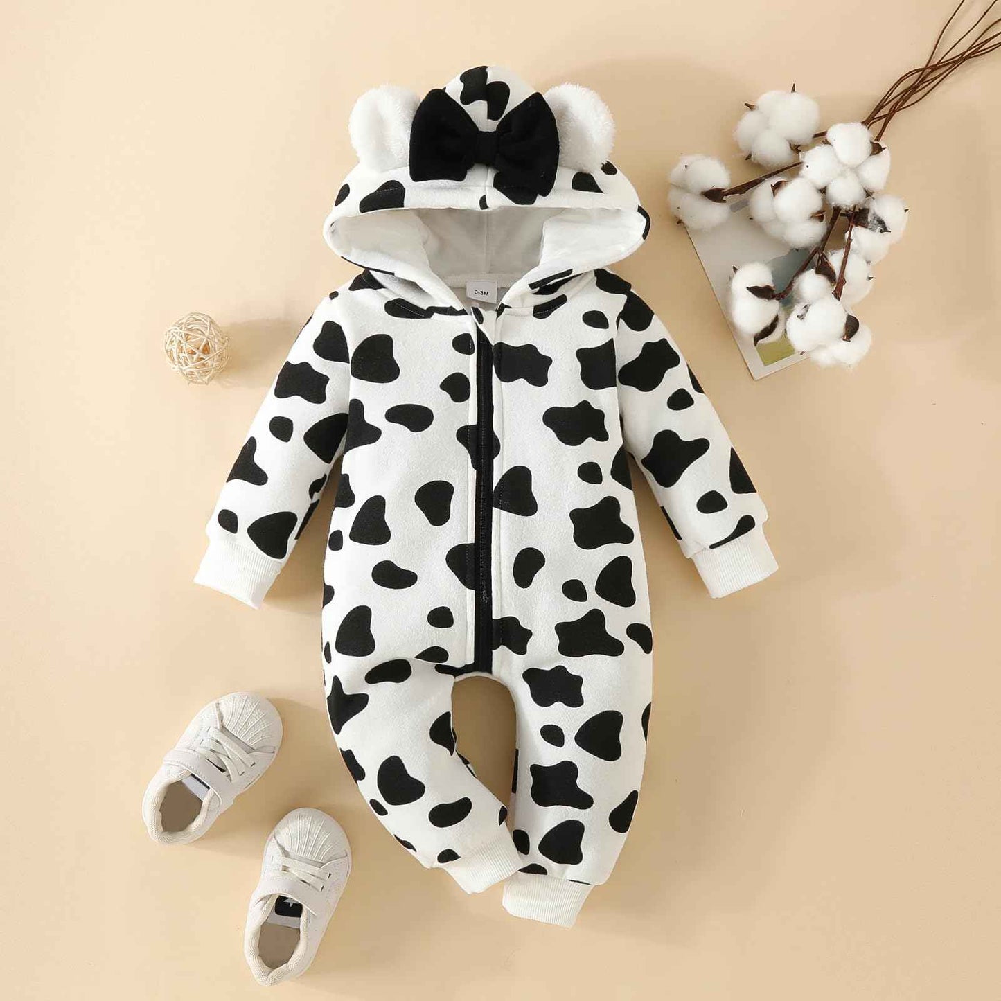 Baby Romper Newborn Autumn Winter Jumpsuit Toddler Animal Costume Jumpsuit with Hood Long Sleeve Bodysuit for Baby Girls Boys Cuddly