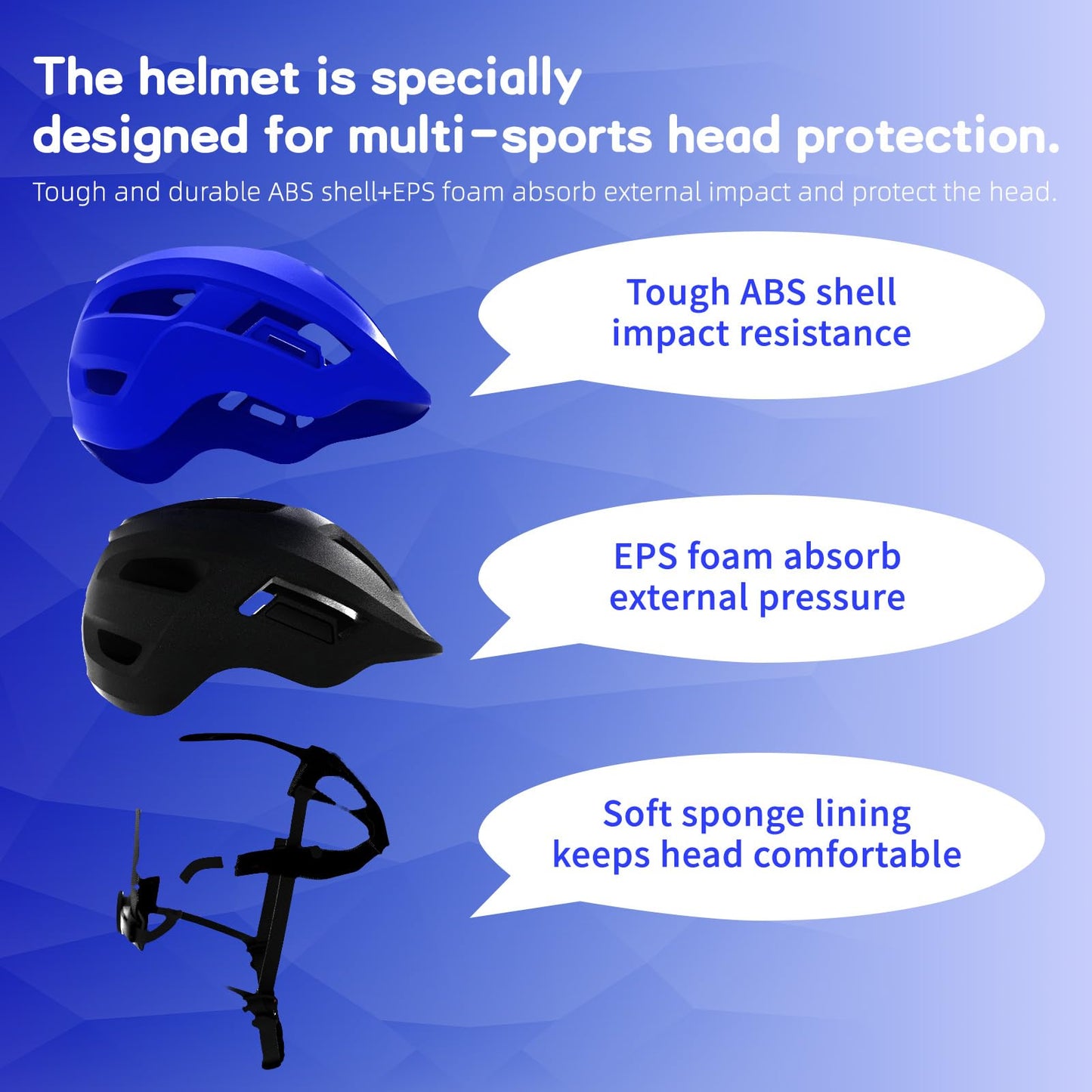 FAYDUDU Toddler Helmet Children's Bicycle Helmet Baby Multi-Sport Adjustable Helmet Sports Helmet Cycling Bicycle Scooter Skateboard Helmet Lightweight for Children Boys Girls from 2-8 Years Old