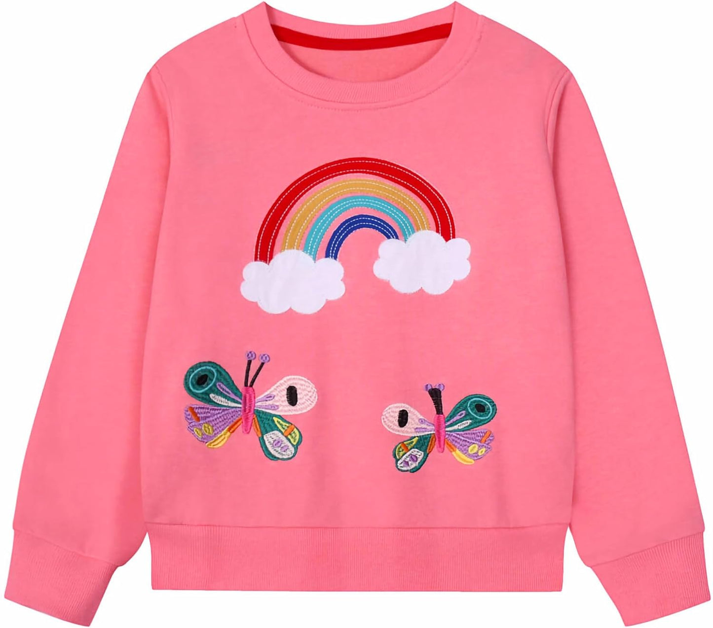 Gumyoss Sweatshirt Mädchen Pullover für Kinder Mädchen Baumwolle Sweater Kleinkind Mädchen Langarm Tops Alter 2-8 Jahre