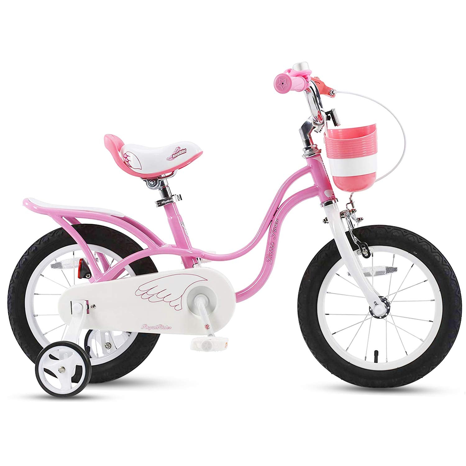 Royal Baby Little Swan Kinderfahrrad Mädchen Fahrrad Stützräder 12 14 16 18 Zoll ab 3-10 Jahre Rosa Kinder Fahrrad - Meloni2