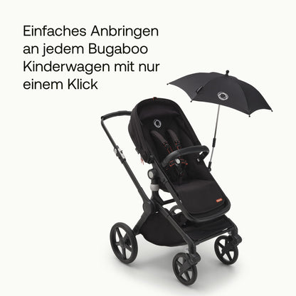 Bugaboo Sonnenschirm+, kompatibel mit allen Bugaboo Kinderwagen, mit UPF 50+ Schutz gegen UV-Strahlen, große Schattenfläche, Verbindung mit einem Klick & leicht verstellbarer Mechanismus, Desert Taupe