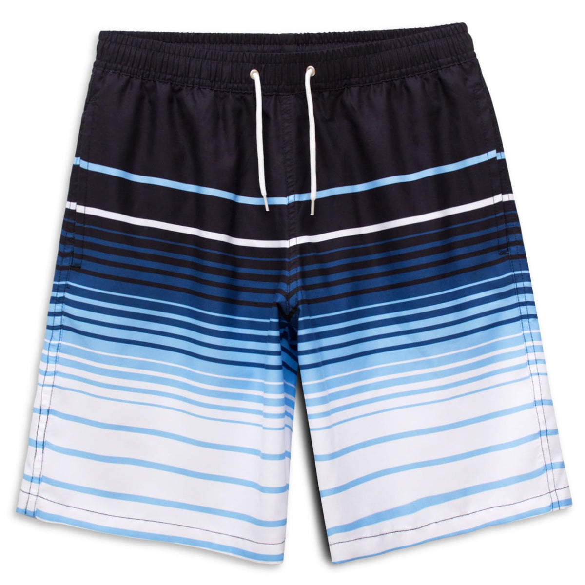 MEILONGER Boys' Swim Shorts Quick-drying Boardshorts with Mesh Lining Pockets and Adjustable Drawstring 