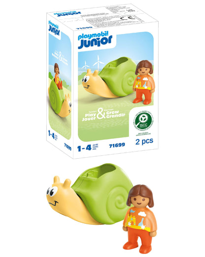 PLAYMOBIL JUNIOR | Tierpension mit Futterspender | nachhaltiges Spielzeug aus biobasierten Kunststoffen | für Kinder ab 1 Jahr | 71690