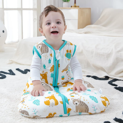 Mosebears Baby Sleeping Bag Winter 2.5 Tog, 100% Cotton Baby Winter Sleeping Bag for Babies 0-24 Months, M (6-12 Months)