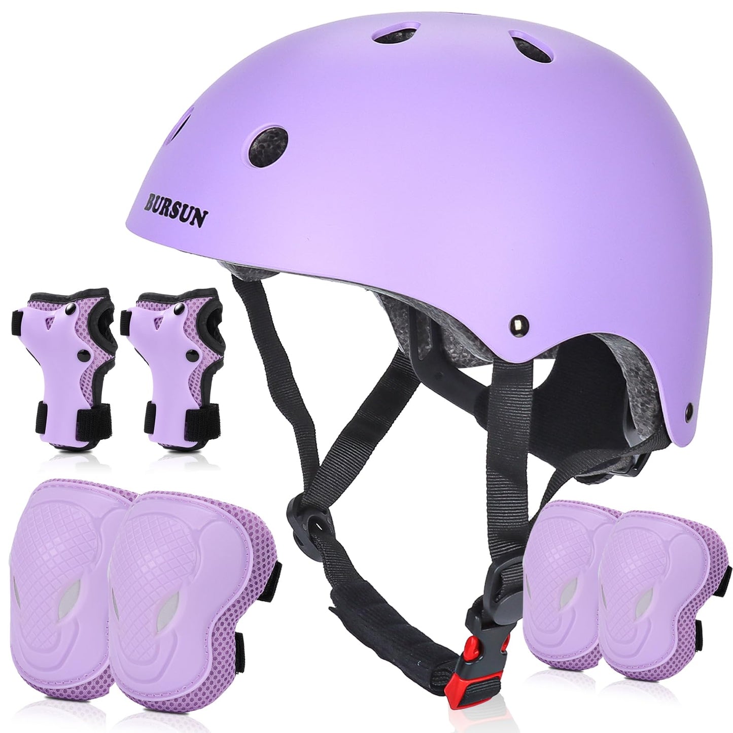 BURSUN Kinder Fahrradhelm Kinderhelm Skaterhelm für Alter 2-16 Jahre Jungen Mädchen, Kinderhelm für Fahrrad Roller Skateboard Scooter Roller Skating