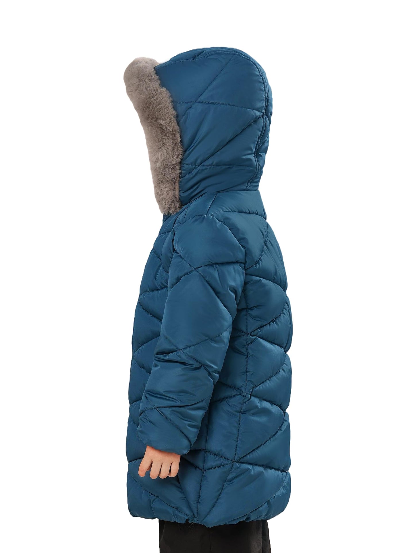 Sunny Sprout Girls' Winter Coats with Hood - Girls' Outerwear Winter Puffer Jacket with Heavy Fleece Lining | Children's Jackets &amp; Coats 
