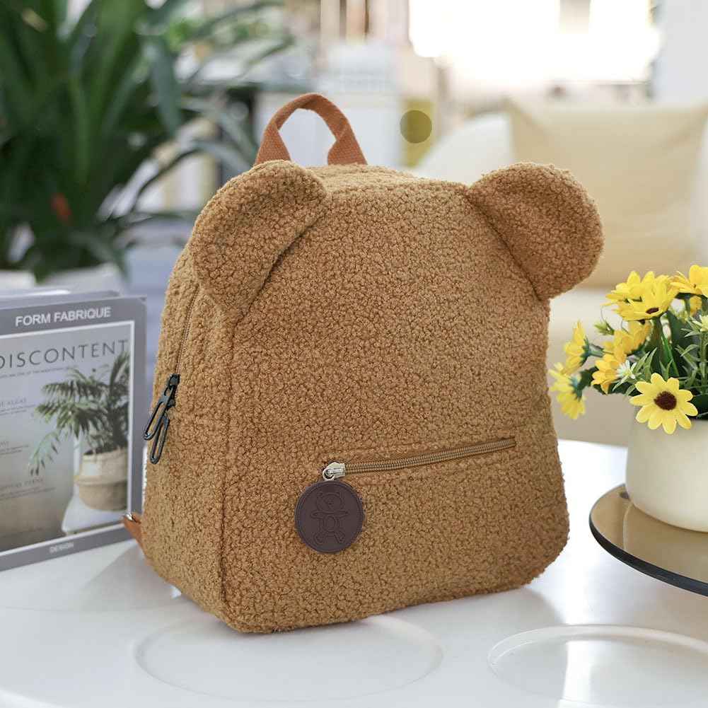 Aomig Plüsch Rucksack Kindergartenrucksack Kleinkindrucksack Kindergarten Schultasche für Jungen Mädchen Kinder Tierischer Kinderrucksack Tier Cartoon Mini Tasche Kinder Rucksack für Baby 2-6 Jahre
