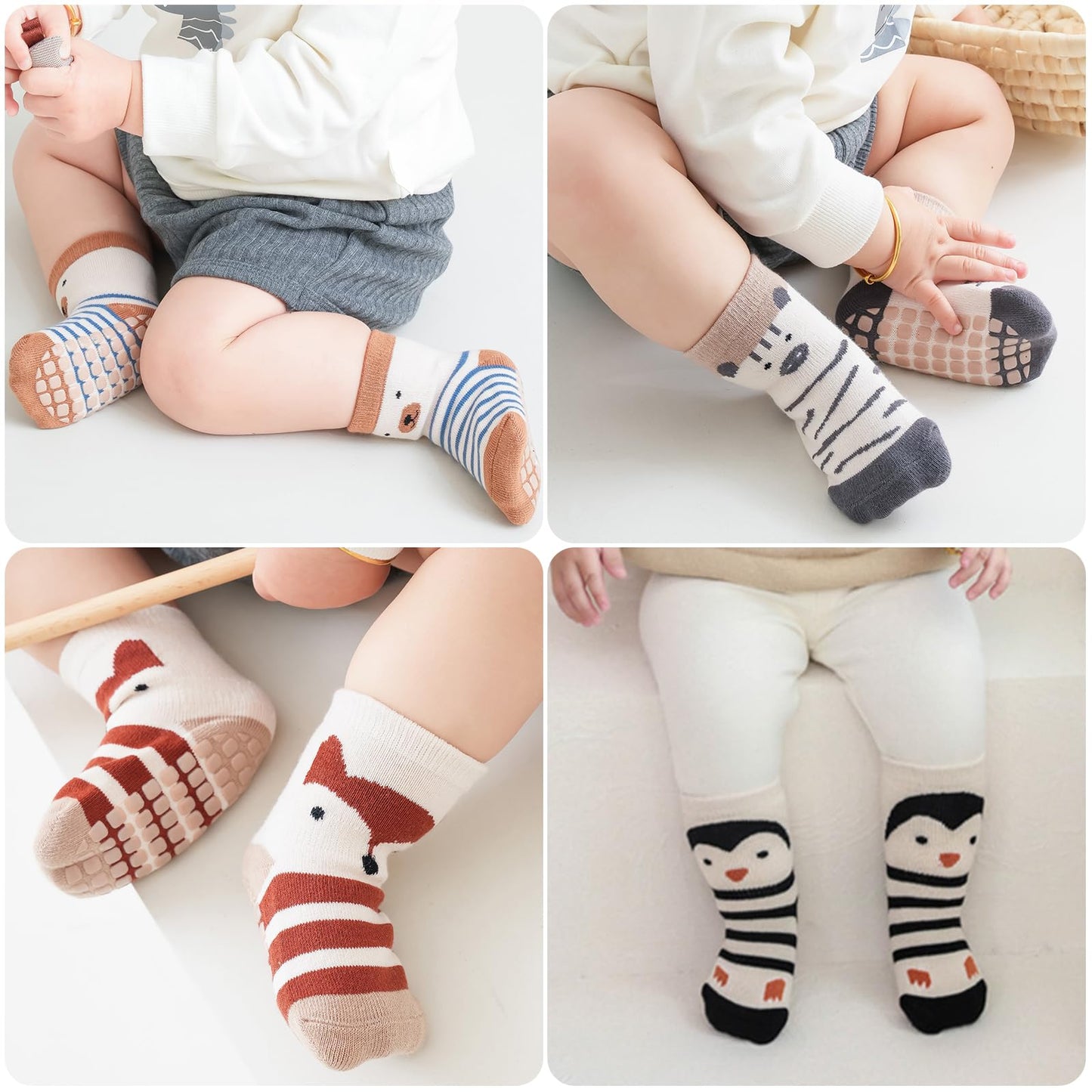 Simpeak Baby Socks, ABS Socks, Non-Slip Baby Socks, Non-Slip Baby Socks, Boys and Girls, Stopper Socks, Baby 0-36 Months