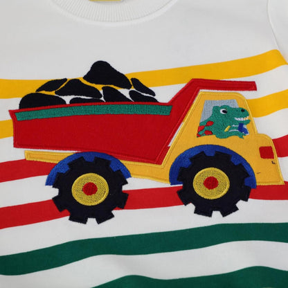 CM-Kid Sweatshirts Jungen Langarm Pullover Kinder Baumwolle Frühling Herbst Winter Warm Tops 1-7 Jahre Gr.92-122