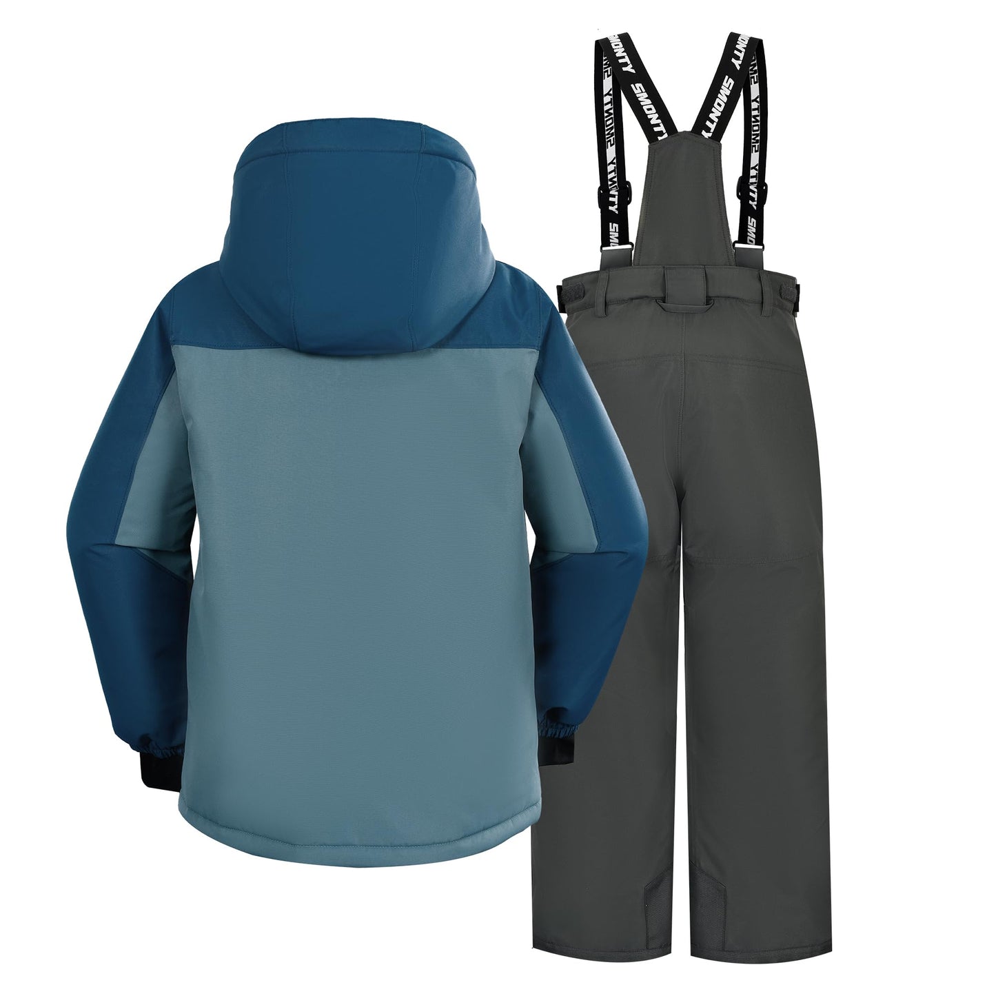 SMONTY SNOWER Boys' Snowsuit with Removable Hood, Ski Suit, Extra Warm, Winter Suit