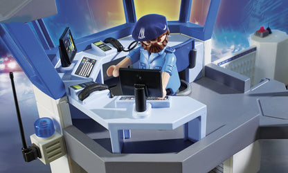 PLAYMOBIL City Action 6872 Polizei-Kommandozentrale mit Gefängnis, für Kinder von 4-10 Jahren
