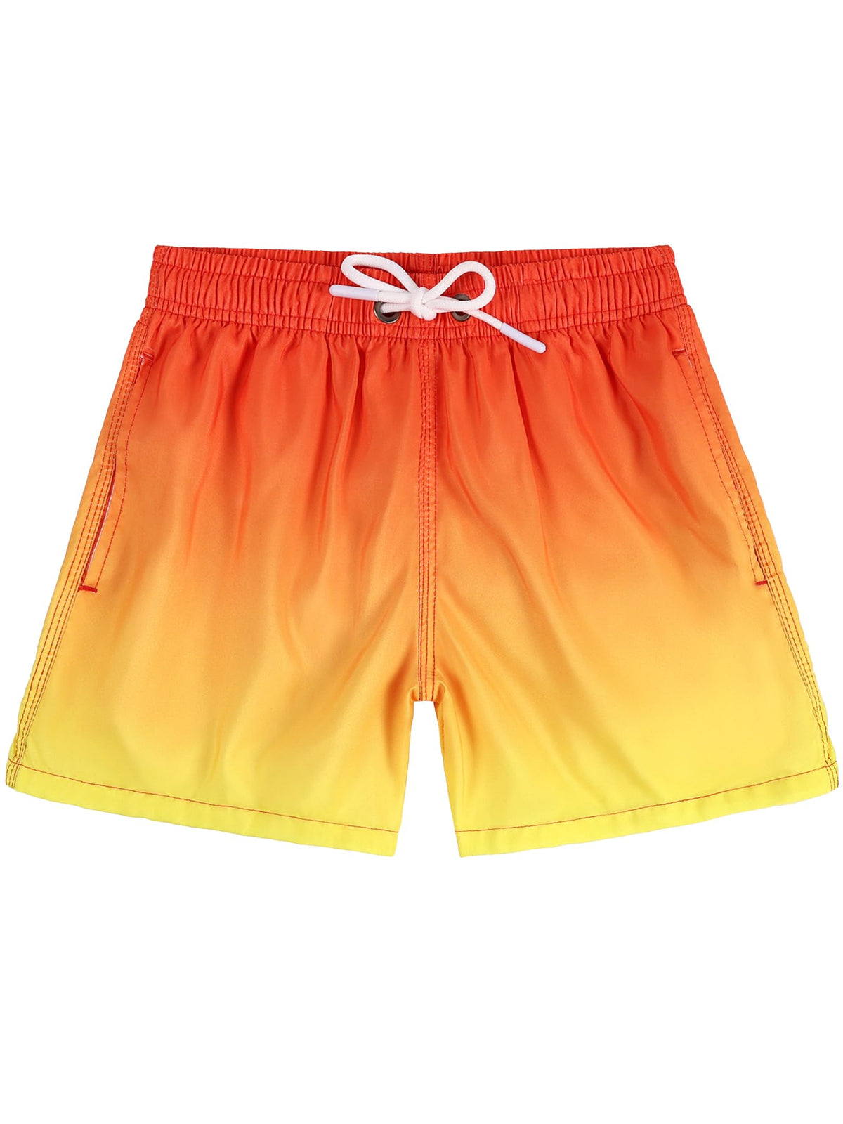 Badehose Jungen Farbverlauf Badeshorts mit Meshfutter und Verstellbarem Tunnelzug