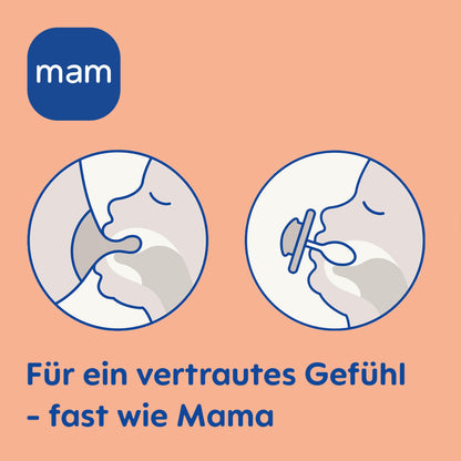 MAM Supreme Day & Night Schnuller | 0-6 Monate | Babyschnuller für Neugeborene | 94% Akzeptanz | beugt Zahnfehlstellungen vor | mit Zahnmedizinern entwickelt| SkinSoft Silikon |Bär/Nilpferd |4 Stück