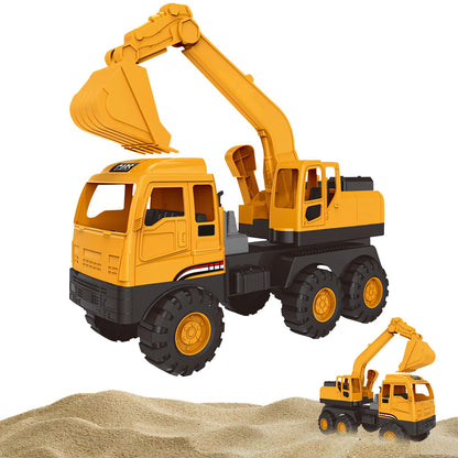 Bagger Spielzeug ab 3 jahre,Baustellenfahrzeuge Kinder,Baggerfahrzeug Geeignet als Sandspielzeug und für das Kinderzimmer,Starke & Flexible Teile,Sandkasten Kinderbagger für 2+ Jahre (Dumper)