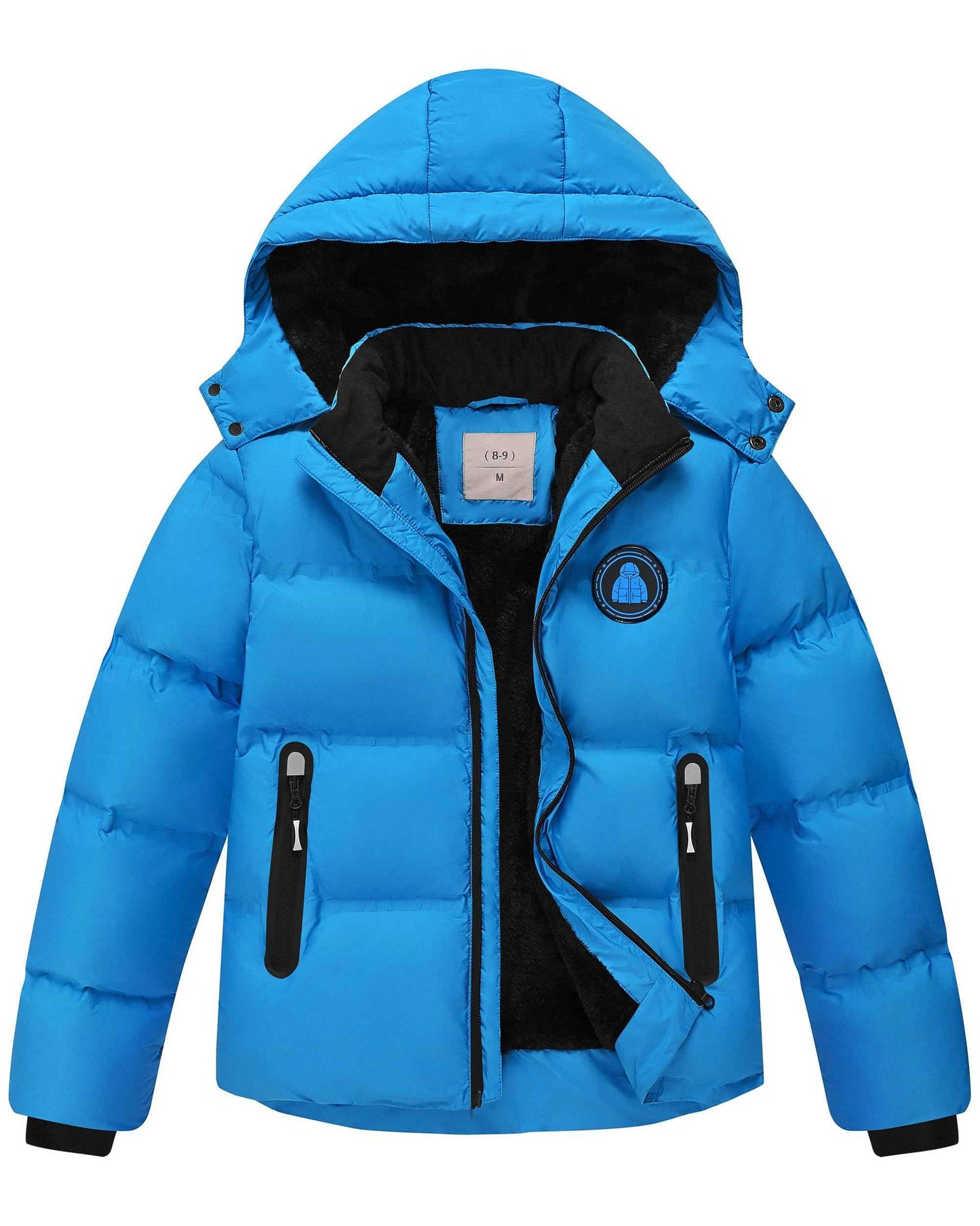 Winter Jacket Boys Girls Kids Jacket Warm Lined Puffer Jackets Children's Jackets Winter with Removable Hood Hiking Jacket