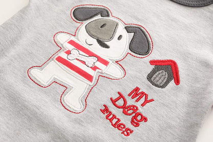 Kiddiezoom Unisex Baby-Jungen Mädchen Schlafstrampler Pyjamas Baumwolle Overalls Strampler, 3er Pack
