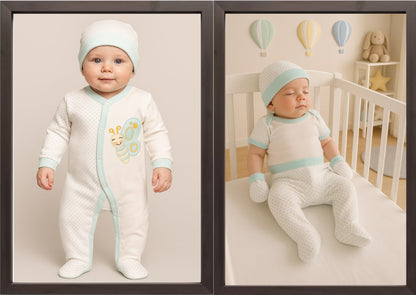 Newborn Baby Gift Set 100% Natural Cotton First Equipment Unisex Clothing Gift Set Baby Equipment for Babies 0-4 Months, koala