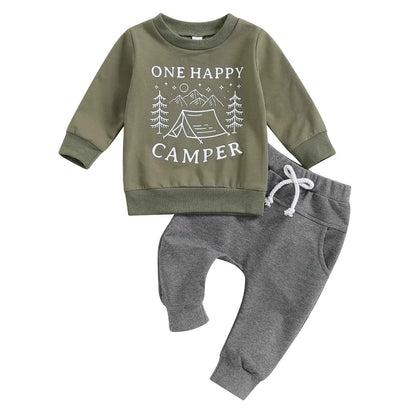 Geagodelia 1st Year Birthday Outfit Baby Boy Clothing Set Long Sleeve Sweatshirt and Trousers Clothing Sets for Boys