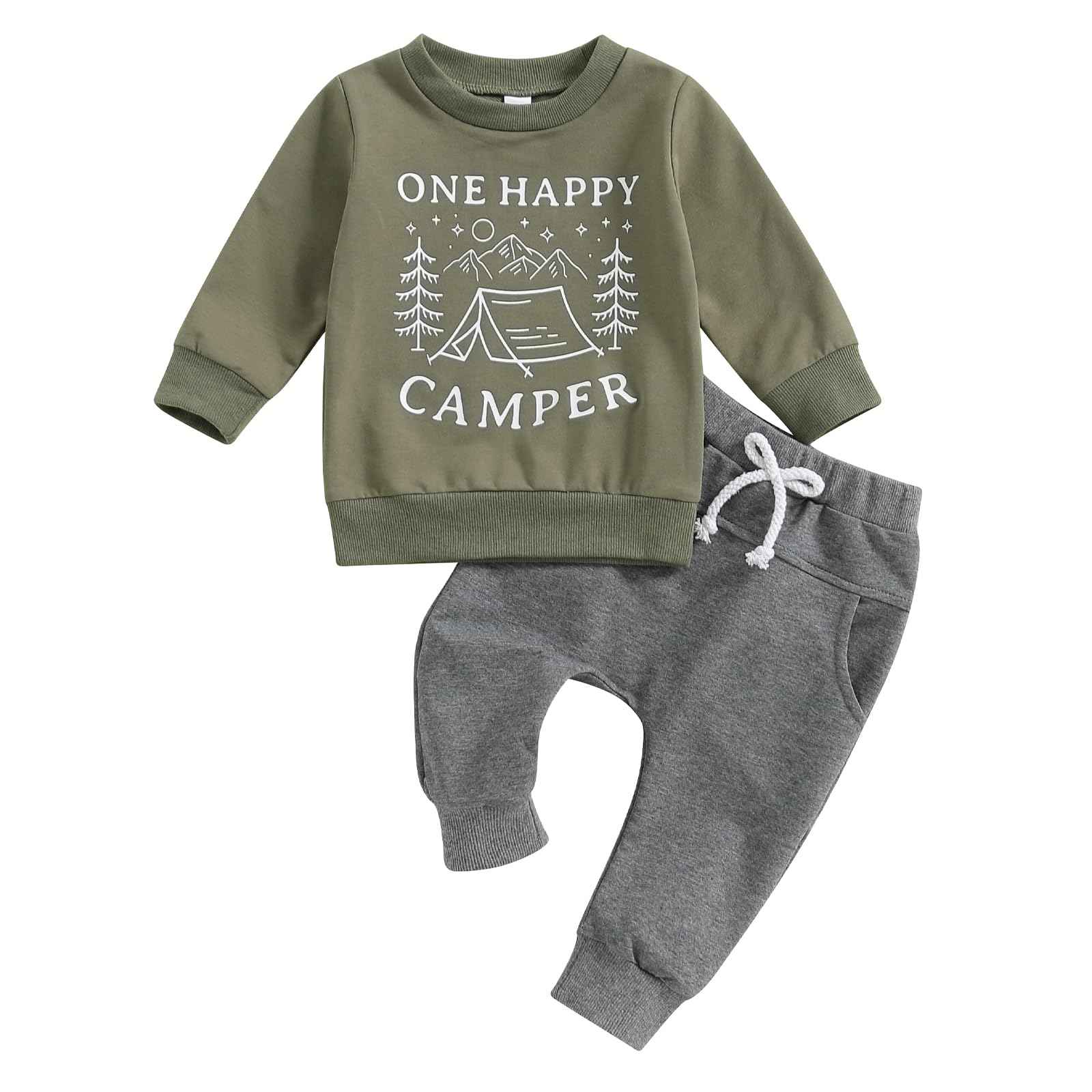 Geagodelia 1st Year Birthday Outfit Baby Boy Clothing Set Long Sleeve Sweatshirt and Trousers Clothing Sets for Boys