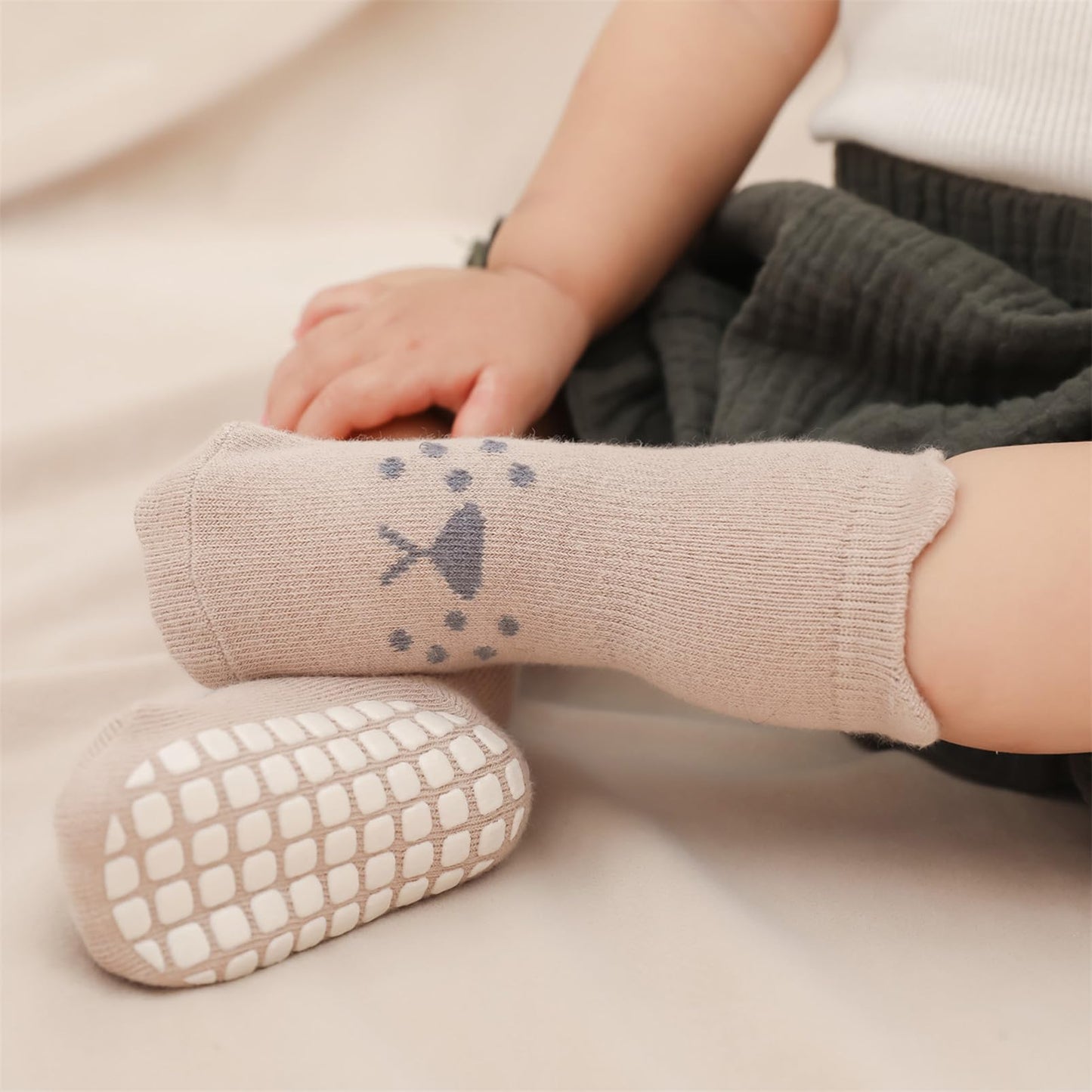 outfit spring Non-Slip Socks Baby, Non-Slip ABS Socks Children, Newborn Cotton Stopper Socks Non-Slip Socks Crawling Socks for Birth Girls Boys Gift 0-5 Years