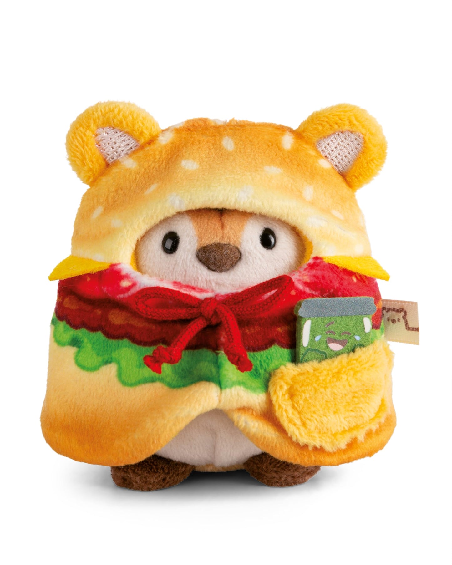 NICI Kuscheltier Küken Tschieps 8cm mit Chilisoße & Hähnchenkeulekostüm in Geschenkbox - gelb - Stofftier aus weichem Plüsch, Plüschtier zum Kuscheln und Spielen, für Kinder & Erwachsene - 61653