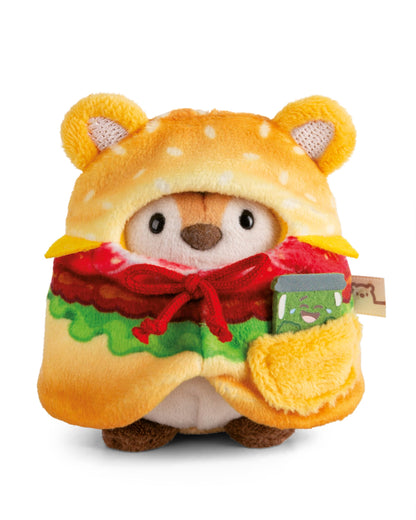 NICI Kuscheltier Küken Tschieps 8cm mit Chilisoße & Hähnchenkeulekostüm in Geschenkbox - gelb - Stofftier aus weichem Plüsch, Plüschtier zum Kuscheln und Spielen, für Kinder & Erwachsene - 61653