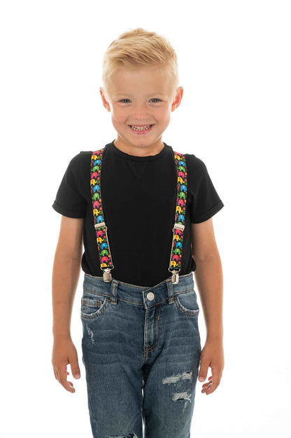 Kids Dinosaur Design Braces | Elastic Y Braces (1-5 Years) - 2.5cm