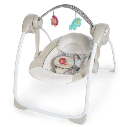 Ingenuity, tragbare Babyschaukel, Cuddle lamp - mit Melodien, Zeit- und Schaukeleinstellung