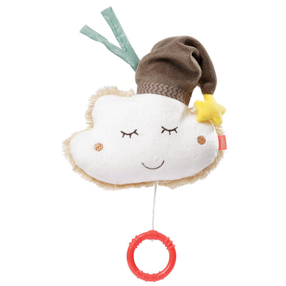 Fehn Spieluhr Baby Einschlafhilfe Schaf - Kuscheltier mit sanfter Einschlafhilfe Melodie "Guten Abend, gut´ Nacht" - Babyspielzeug für Unterwegs und Zuhause - Musikspielzeug für Babys und Kleinkinder