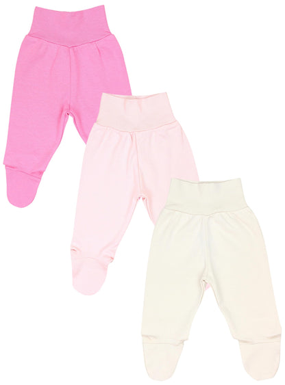 TupTam Baby Girl’s Romper suit with feet, pack of 3
