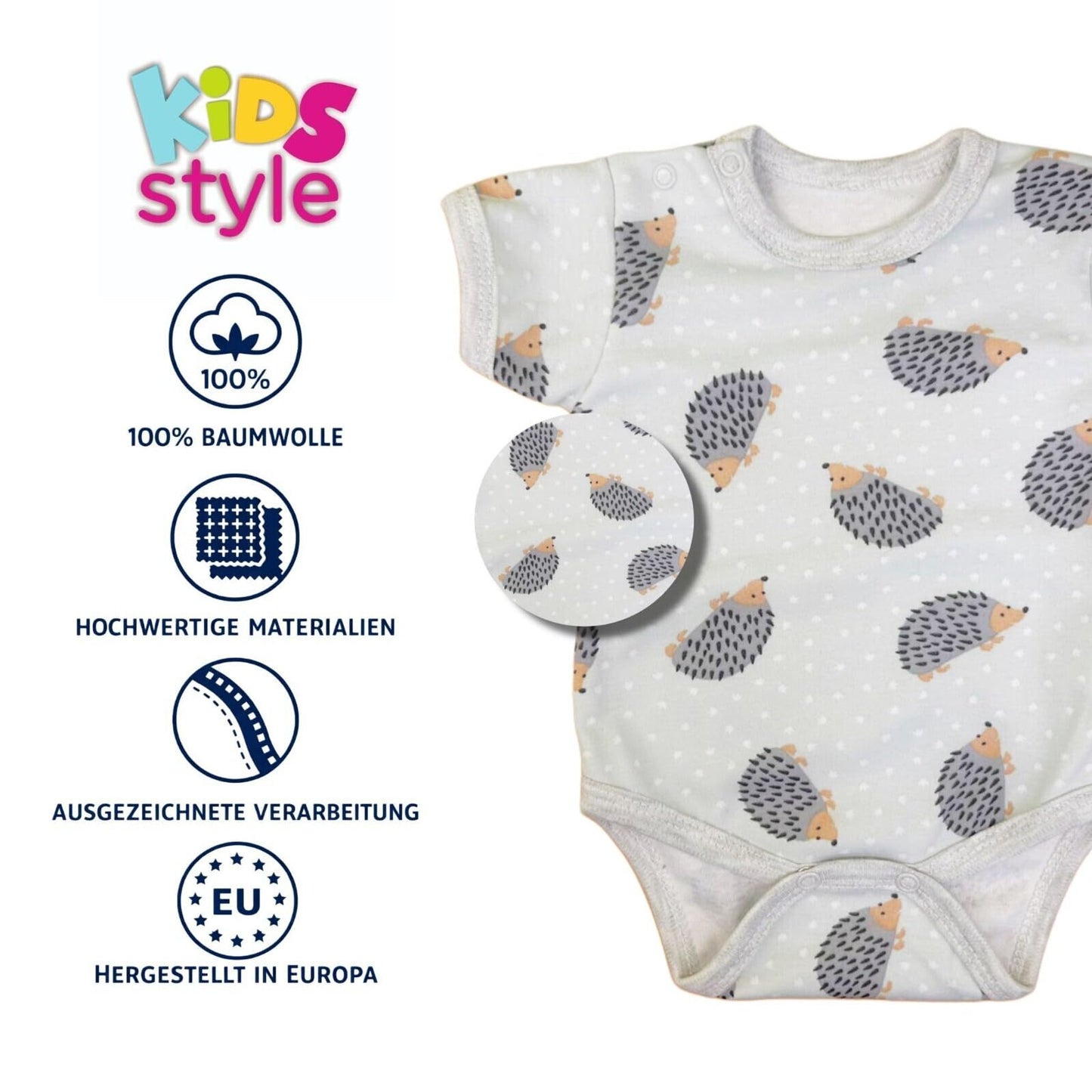 Baby Jungen Kurzarmbody Reine Baumwolle Body Set