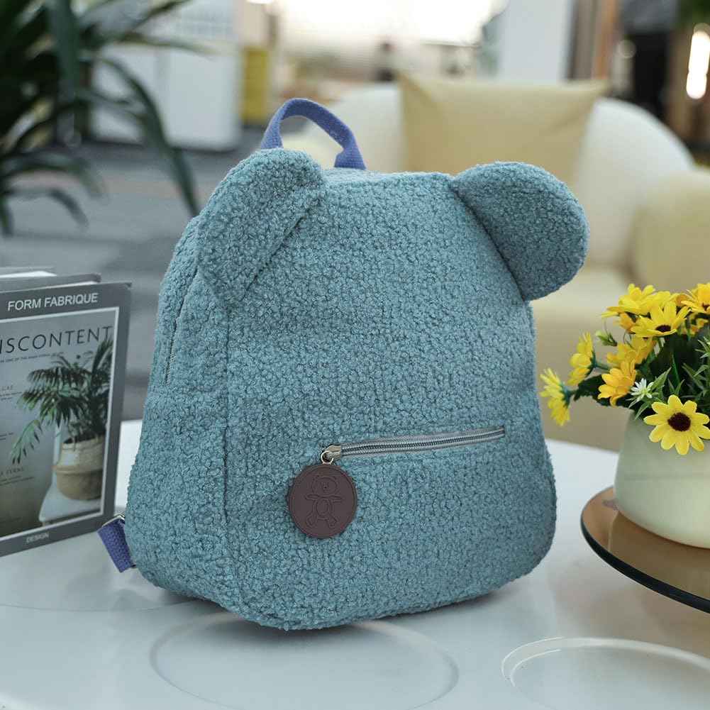 Aomig Plüsch Rucksack Kindergartenrucksack Kleinkindrucksack Kindergarten Schultasche für Jungen Mädchen Kinder Tierischer Kinderrucksack Tier Cartoon Mini Tasche Kinder Rucksack für Baby 2-6 Jahre