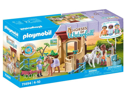 PLAYMOBIL Horses of Waterfall 71351 Waterfall Ranch, magisches Wasserfall-Paradies für Pferdefreunde, nachhaltiges Spielzeug für Kinder ab 5 Jahren