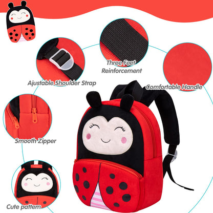 Kinderrucksack Kinder Mini Schulrucksack Tiere Kindergartentasche fur Jungen Madchen Kleinkind (Rosa Kuh)