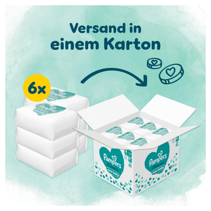 Pampers Harmonie Windeln Größe 2, 204 Windeln, 4kg-8kg, sanfter Hautschutz mit 100Prozent Pampers Schutz
