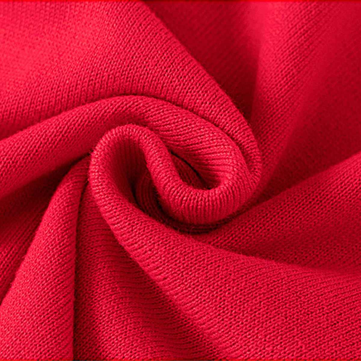 Fandecie Children's Christmas Jumper Cotton Crew Neck Christmas Elk Santa Sweater Girls Boys Sweatshirt Jumper 2-7 Years