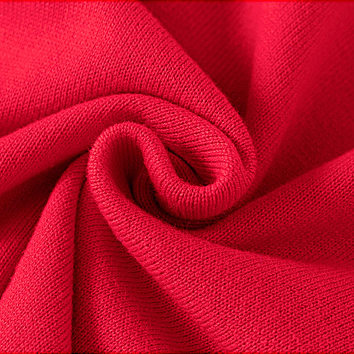 Fandecie Children's Christmas Jumper Cotton Crew Neck Christmas Elk Santa Sweater Girls Boys Sweatshirt Jumper 2-7 Years